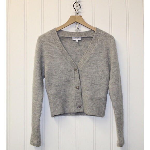 Atelier Paris & Other Stories Gray Alpaca Blend Cardigan Bee Cardigan Size XS - Picture 4 of 10